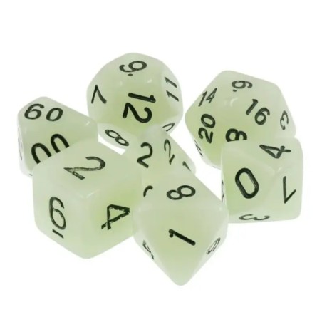 Zestaw Kości - Świecące - Przyczajony Duszek - Black Monk: Gry Fabularne (RPG)!