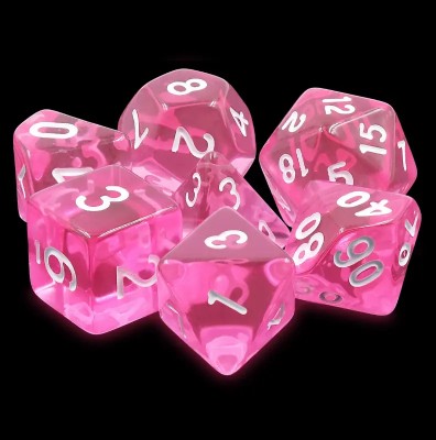 Zestaw Kości - Kryształowe - Kucykowy Talent - Black Monk: Gry Fabularne (RPG)!