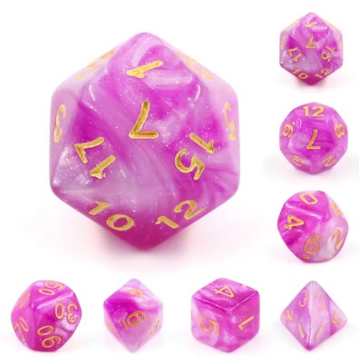 Zestaw Kości - Galaktyczne - Pierwsza Miłość - Black Monk: Gry Fabularne (RPG)!