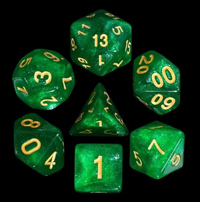 Zestaw Kości - Brokatowe - Brokathulhu - Black Monk: Gry Fabularne (RPG)!