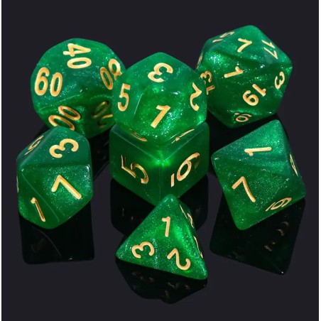 Zestaw Kości - Brokatowe - Brokathulhu - Black Monk: Gry Fabularne (RPG)!