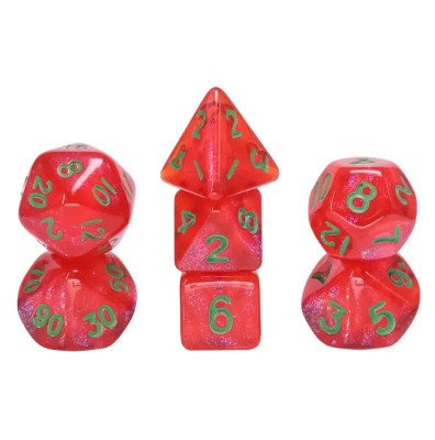 Zestaw Kości - MINI- Sekret Lawy - Black Monk: Gry Fabularne (RPG)!