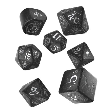 Koci Zestaw Kości Modern: Waffle - Black Monk: Gry Fabularne (RPG)!