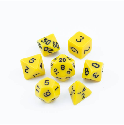 Zestaw Kości - Matowe - Bananowa Nostalgia - Black Monk: Gry Fabularne (RPG)!