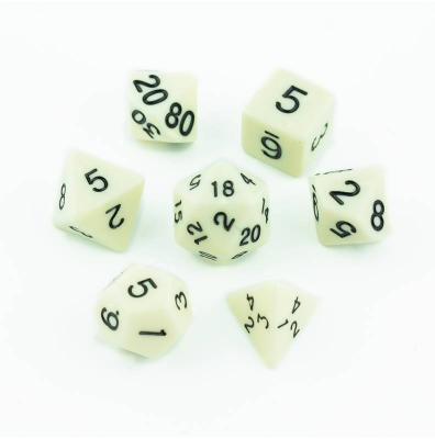 Zestaw Kości - Matowe - Kremowa Fantazja - Black Monk: Gry Fabularne (RPG)!