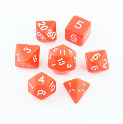 Zestaw Kości - Matowe - Rozgrzany Metal - Black Monk: Gry Fabularne (RPG)!