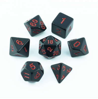 Zestaw Kości - Matowe - Żądza Grzesznika - Black Monk: Gry Fabularne (RPG)!