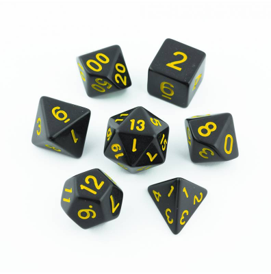 Zestaw Kości - Matowe - Przekleństwo Grzesznika - Black Monk: Gry Fabularne (RPG)!