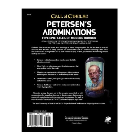 Call of Cthulhu: Petersen's Abominations - dodatek do Zewu Cthulhu