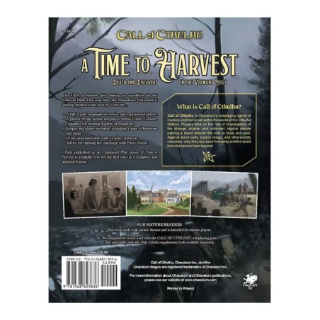 Call of Cthulhu: A Time to Harvest - kampania do Zewu Cthulhu