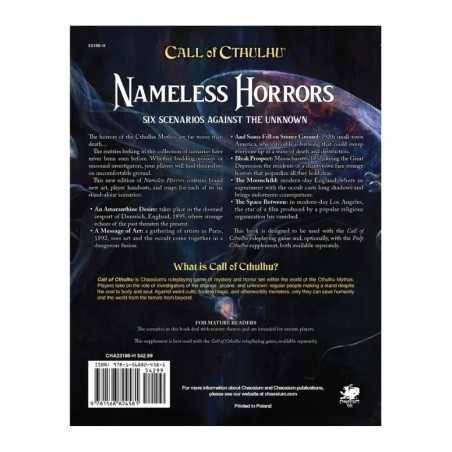 Call of Cthulhu: Nameless Horrors (2nd Ed.) + PDF | Black Monk (RPG)