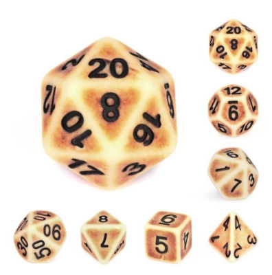 Zestaw Kości - Matowe retro - Droga Gniewu - Black Monk: Gry Fabularne (RPG)!