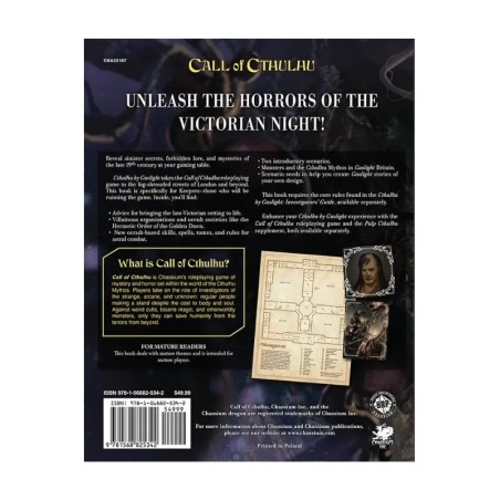 Call of Cthulhu: Cthulhu by Gaslight: Keepers' Guide | RPG Black Monk
