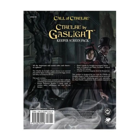 Call of Cthulhu: Cthulhu by Gaslight: Keeper Screen Pack | RPG Black Monk