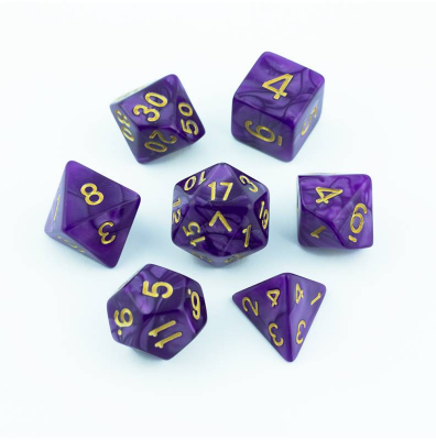 Zestaw Kości - Perłowe - Jeżynowy Szampon - Black Monk: Gry Fabularne (RPG)!