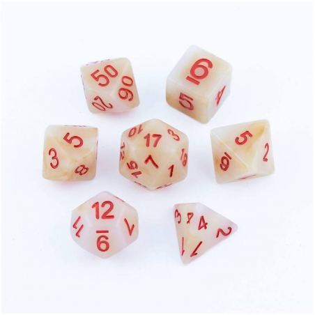 Zestaw Kości - Perłowe - Wróżka Zębuszka - Black Monk: Gry Fabularne (RPG)!