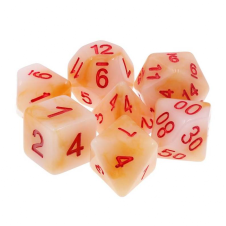 Zestaw Kości - Perłowe - Wróżka Zębuszka - Black Monk: Gry Fabularne (RPG)!