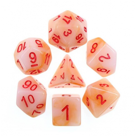 Zestaw Kości - Perłowe - Wróżka Zębuszka - Black Monk: Gry Fabularne (RPG)!