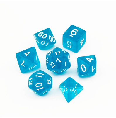 Zestaw Kości - Kryształowe - Niespodziewane Zanurzenie - Black Monk: Gry Fabularne (RPG)!