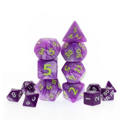 Zestaw Kości - JUMBO - Ametyst Harmonii - Black Monk: Gry Fabularne (RPG)!