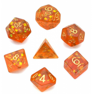 Zestaw Kości - Brokatowe - Jesienne Słońce - Black Monk: Gry Fabularne (RPG)!