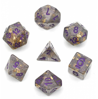 Zestaw Kości - Brokatowe - Krasnoludzkie Złoto - Black Monk: Gry Fabularne (RPG)!