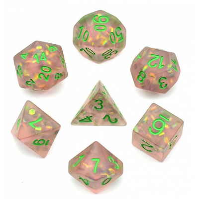 Zestaw Kości - Brokatowe - Kwiatowy Pyłek - Black Monk: Gry Fabularne (RPG)!