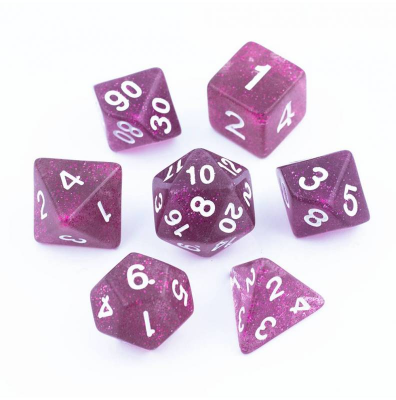 Zestaw Kości - Brokatowe - Żwirek Błyskotliwości - Black Monk: Gry Fabularne (RPG)!