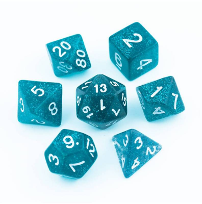 Zestaw Kości - Brokatowe - Niezbadane Głębiny - Black Monk: Gry Fabularne (RPG)!