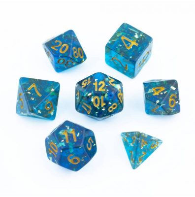 Zestaw Kości - Brokatowe - Rów Mariański - Black Monk: Gry Fabularne (RPG)!