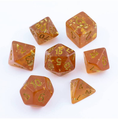 Zestaw Kości - Brokatowe - Gnomi Skarbiec - Black Monk: Gry Fabularne (RPG)!