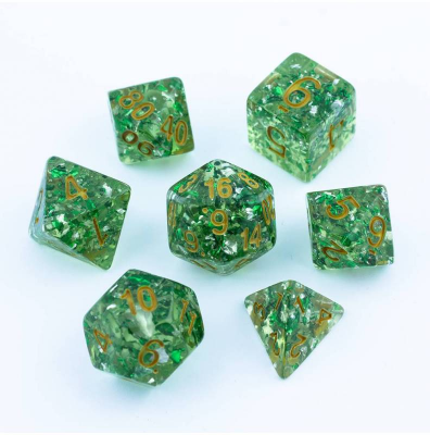 Zestaw Kości - Brokatowe - Opadłe Listowie - Black Monk: Gry Fabularne (RPG)!