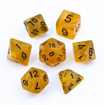 Zestaw Kości - Brokatowe - Burza Piaskowa - Black Monk: Gry Fabularne (RPG)!