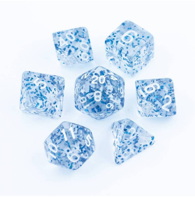 Zestaw Kości - Brokatowe - Zaklęty Deszczyk - Black Monk: Gry Fabularne (RPG)!