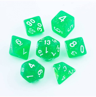 Zestaw Kości - Brokatowe - Niezidentyfikowany Błysk - Black Monk: Gry Fabularne (RPG)!