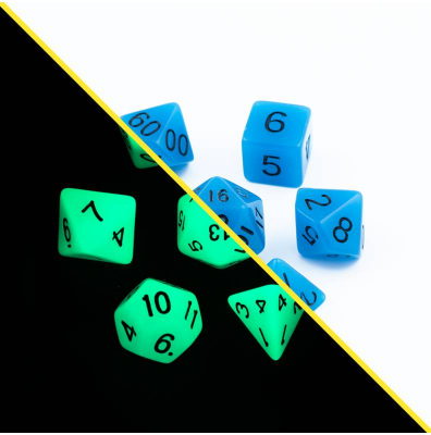 Zestaw Kości - Świecące - Głos Niebios - Black Monk: Gry Fabularne (RPG)!