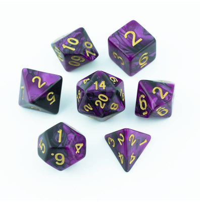 Zestaw Kości - Dwukolorowe - Marzenie Hedonisty - Black Monk: Gry Fabularne (RPG)!