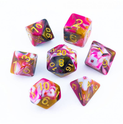 Zestaw Kości - Dwukolorowe - Pasje Cukiernika - Black Monk: Gry Fabularne (RPG)!