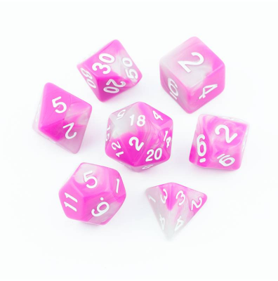 Zestaw Kości - Dwukolorowe - Wróżkowy Pyłek - Black Monk: Gry Fabularne (RPG)!