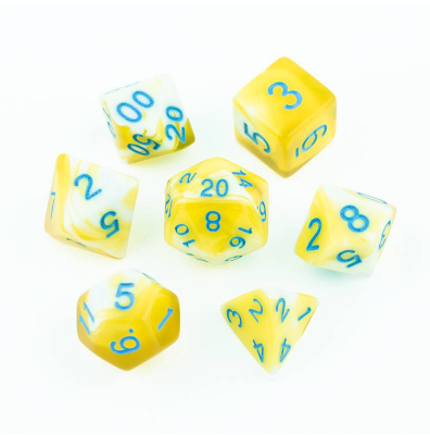 Zestaw Kości - Dwukolorowe - Kwaśna Lemoniada - Black Monk: Gry Fabularne (RPG)!