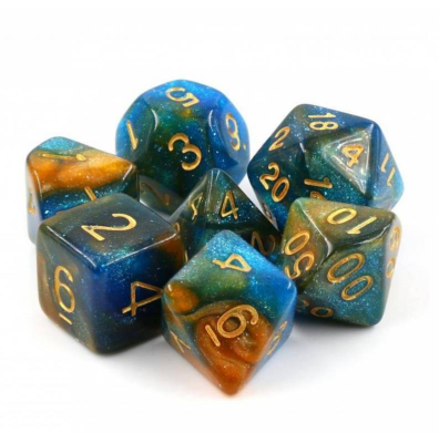 Zestaw Kości - Galaktyczne - Rzeka o Zmierzchu - Black Monk: Gry Fabularne (RPG)!