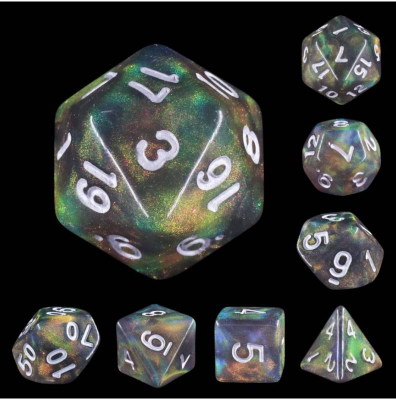 Zestaw Kości - Galaktyczne - Spaczenie odkrywcy - Black Monk: Gry Fabularne (RPG)!