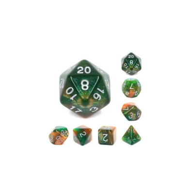 Zestaw Kości - Galaktyczne - Kwiat paproci - Black Monk: Gry Fabularne (RPG)!