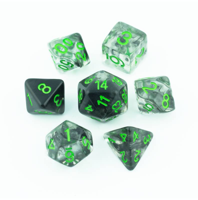 Zestaw Kości - Abyss - Złowieszczy Podszept - Black Monk: Gry Fabularne (RPG)!