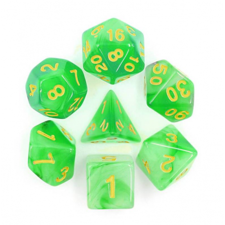 Zestaw Kości - Abyss - Zielony Duszek - Black Monk: Gry Fabularne (RPG)!