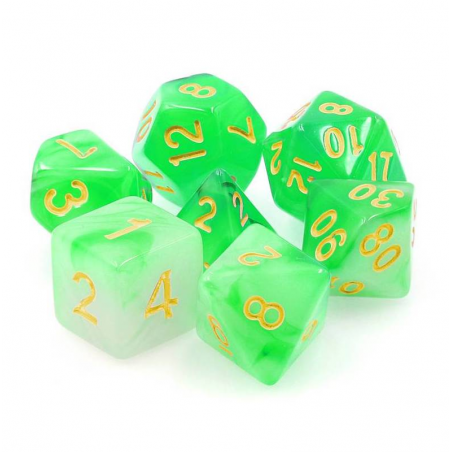 Zestaw Kości - Abyss - Zielony Duszek - Black Monk: Gry Fabularne (RPG)!