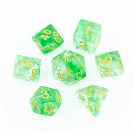 Zestaw Kości - Abyss - Zielony Duszek - Black Monk: Gry Fabularne (RPG)!