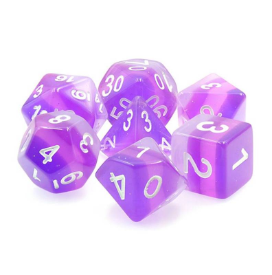 Zestaw Kości - Tęczowe - Dotyk Flaminga - Black Monk: Gry Fabularne (RPG)!