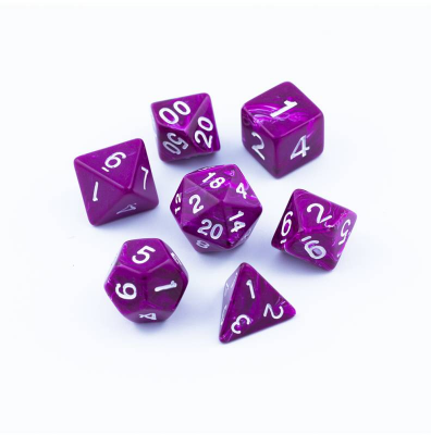 Zestaw Kości - Satynowe - Porzeczkowy Wycisk - Black Monk: Gry Fabularne (RPG)!