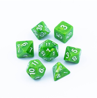 Zestaw Kości - Satynowe - Toksyczne Opary - Black Monk: Gry Fabularne (RPG)!